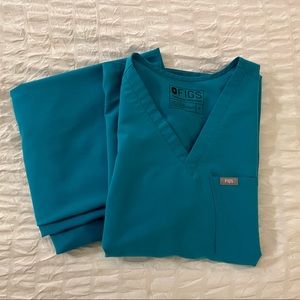 FIGS Teal Scrub Set
